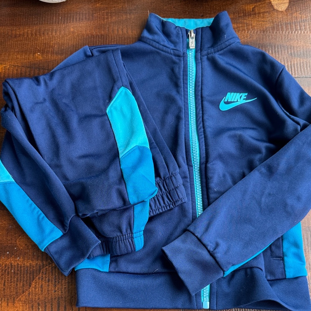 Nike Kids Matching Set - Navy and Teal